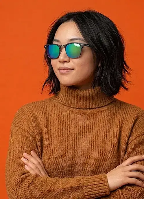 Persona con gafas hudson 4